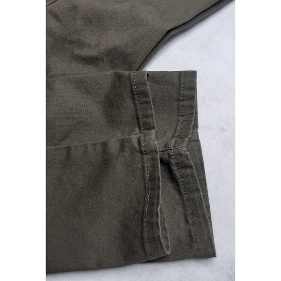 IZOD Men's Size 34x32 Dark Green Slim Fit Straight Leg pants Zipper pocket - Picture 6 of 6
